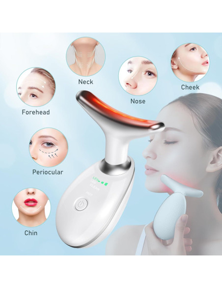Masajeador Facial y de Cuello Oriflame, Rodillo 3 Modos, Blanco Masajeador Facial y de Cuello Oriflame, Rodillo 3 Modos, Blanco