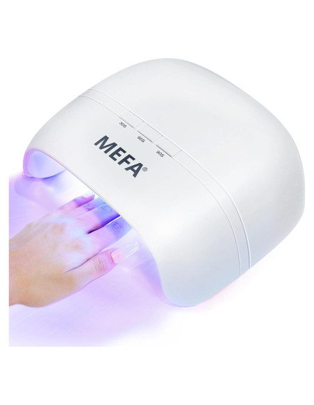 Lámpara UV Portátil MEFA 72W con 21 LEDs y 3 Temporizadores Lámpara UV Portátil MEFA 72W con 21 LEDs y 3 Temporizadores