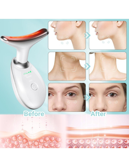 Masajeador Facial y de Cuello Oriflame, Rodillo 3 Modos, Blanco Masajeador Facial y de Cuello Oriflame, Rodillo 3 Modos, Blanco