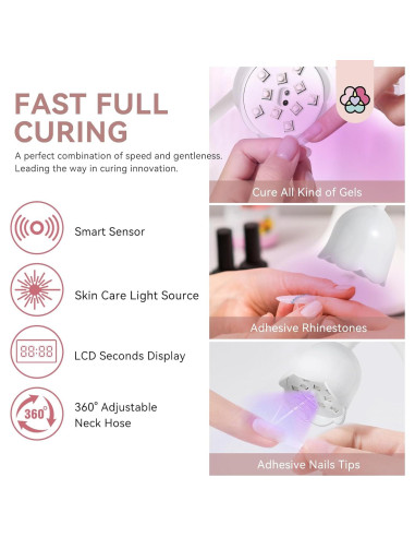 Lámpara de Uñas Inalámbrica SAVILAND 30W LED Recargable