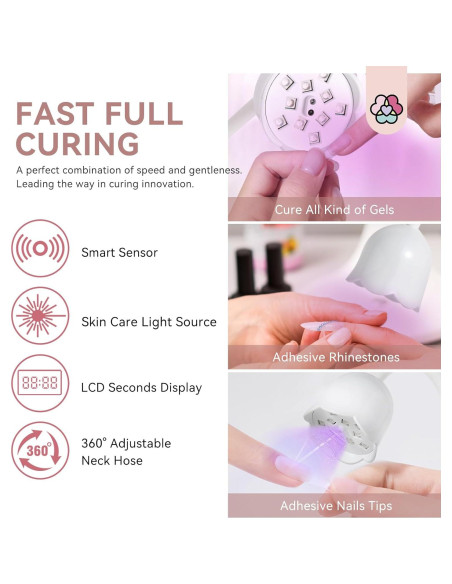Lámpara de Uñas Inalámbrica SAVILAND 30W LED Recargable Lámpara de Uñas Inalámbrica SAVILAND 30W LED Recargable
