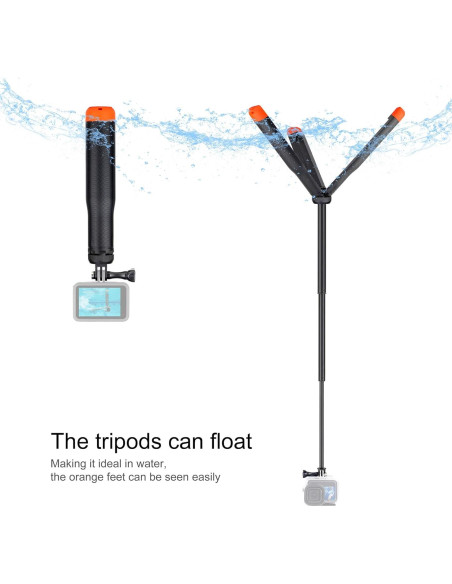 Bastón de Selfie Flotante YALLSAME para GoPro y Cámaras de Acción Bastón de Selfie Flotante YALLSAME para GoPro y Cámaras de Acción