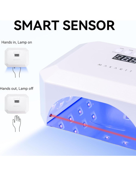 Lámpara de Uñas UV LED Makartt Aurora 36W Recargable Lámpara de Uñas UV LED Makartt Aurora 36W Recargable