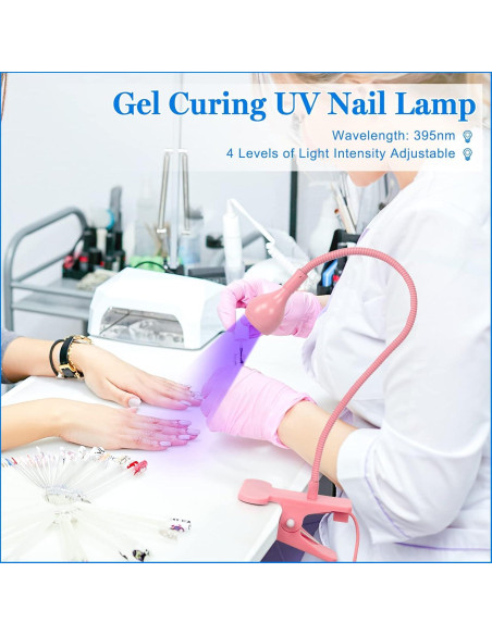 Lámpara de Uñas UV LED Krofaue MJD 3W 140cm 4 Niveles Ajustables Lámpara de Uñas UV LED Krofaue MJD 3W 140cm 4 Niveles Ajustables