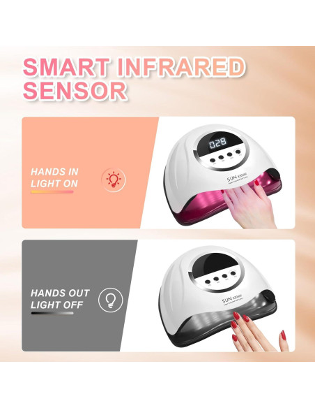 Lámpara UV LED 320W BEENLE Secador de Uñas con Sensor Automático Lámpara UV LED 320W BEENLE Secador de Uñas con Sensor Automático