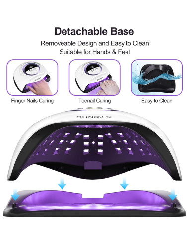 Lámpara de Uñas LED UV ShineCai 300W con Sensor y Temporizadores