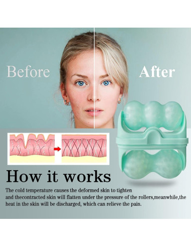 Rodillo de Hielo Favolosa 2-en-1 Facial y Ocular Verde