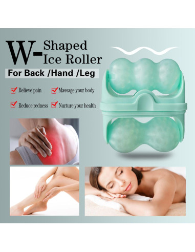Rodillo de Hielo Favolosa 2-en-1 Facial y Ocular Verde