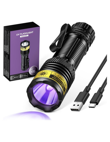 Linterna UV Recargable VMTENMV Mini 395nm LED 10W
