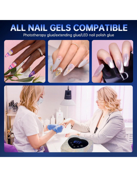 Lámpara de Uñas LED UV 72W CHRISTINE SHELLY Inalámbrica Lámpara de Uñas LED UV 72W CHRISTINE SHELLY Inalámbrica