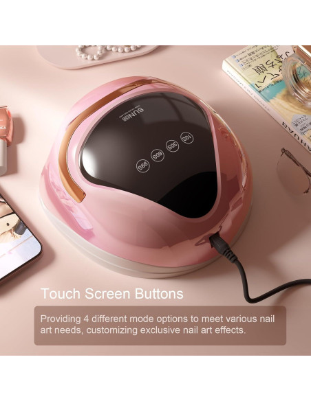 Lámpara de Uñas UV LED AJELU 248W con Sensor Automático Lámpara de Uñas UV LED AJELU 248W con Sensor Automático