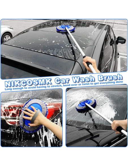 Kit de Lavado de Autos NIKCOSMK 17 Piezas 62" con Cepillos Kit de Lavado de Autos NIKCOSMK 17 Piezas 62" con Cepillos