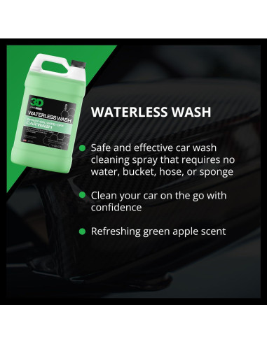 Lavado de Auto Sin Agua 3D 3.78L - Spray Detallador Premium