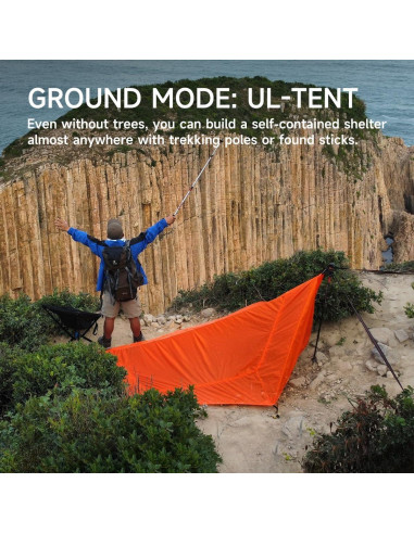 Hamaca SkyNest Travel Bird 3.4m Doble Capa Ultraligera