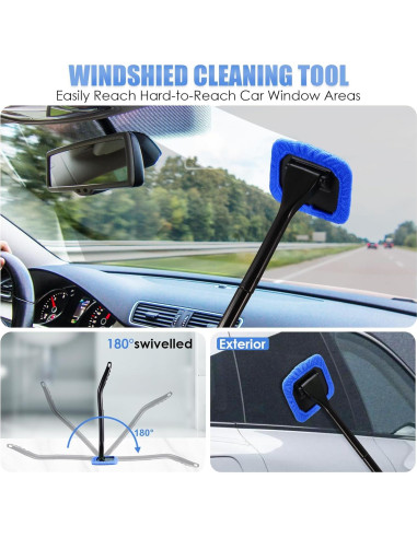 Kit de Limpieza de Autos Viewsun 19 PCS con Aspiradora y Accesorios