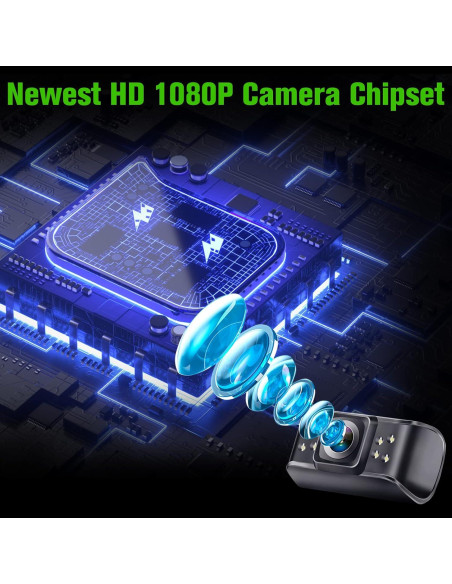 Cámara de Respaldo Rohent R1 HD 1080P Impermeable 150 Cámara de Respaldo Rohent R1 HD 1080P Impermeable 150
