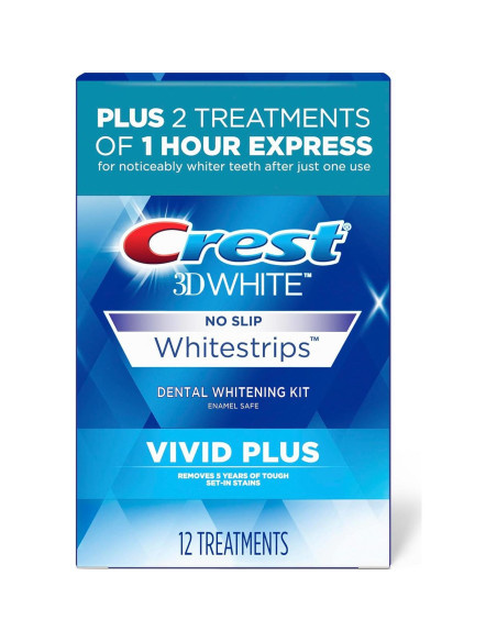 Crest 3D Whitestrips Vivid Plus Tiras Blanqueadoras 10+2 Crest 3D Whitestrips Vivid Plus Tiras Blanqueadoras 10+2