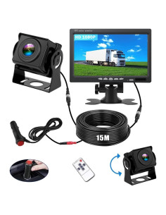 Kit Cámara de Respaldo TOPRUI 1080P Monitor 7" Impermeable