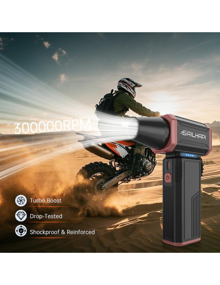 Soplador de Aire Comprimido SAILHAP ML300X 300000RPM Recargable Soplador de Aire Comprimido SAILHAP ML300X 300000RPM Recargable