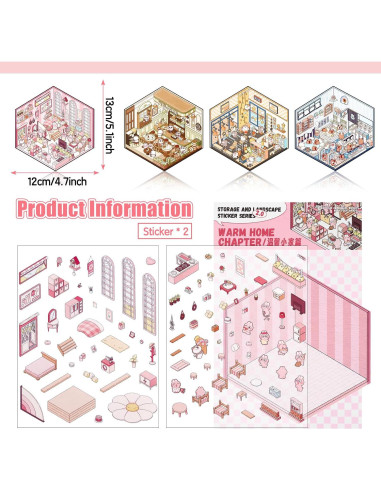 Pegatinas 3D DIY Draupnir - 4 Conjuntos para Decorar
