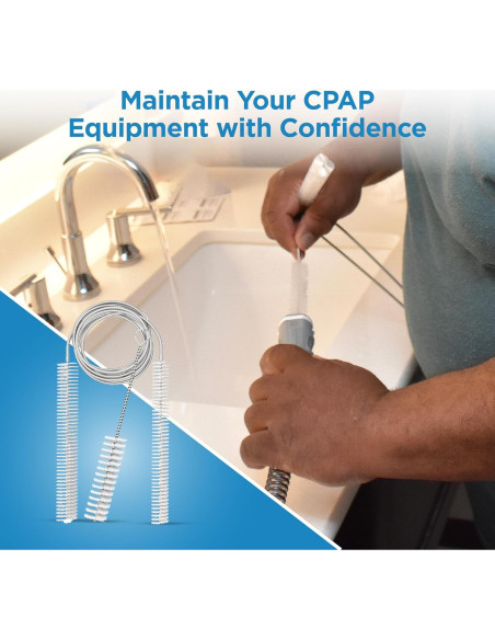 Cepillo de Limpieza CPAP Resplabs 8 en 1 para Mangueras y Más Cepillo de Limpieza CPAP Resplabs 8 en 1 para Mangueras y Más