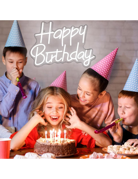 Cartel de Neón LED Feliz Cumpleaños AYwYyjCh 39.88x29.97cm Cartel de Neón LED Feliz Cumpleaños AYwYyjCh 39.88x29.97cm