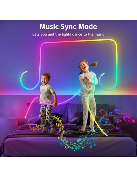 Luces de Cuerda LED Tyute 3m IP67 Control Remoto APP Música Luces de Cuerda LED Tyute 3m IP67 Control Remoto APP Música