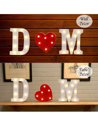 Letrero de Neón LED Letra A TRONSBOO Luz Decorativa