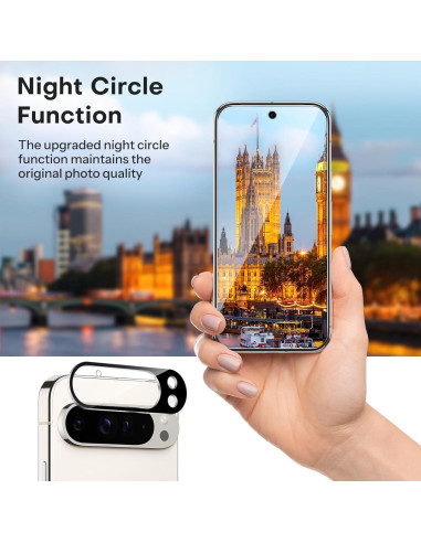 Protector de Pantalla y Lente OMOTON para Google Pixel 9 Pro