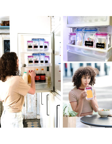 81 Bolsas Reutilizables Jcutelry para Almacenamiento de Comida