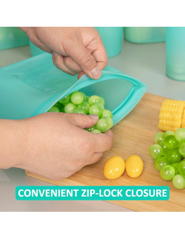 Bolsas de Almacenamiento de Comida Annaklin 100% Silicona 8 Piezas