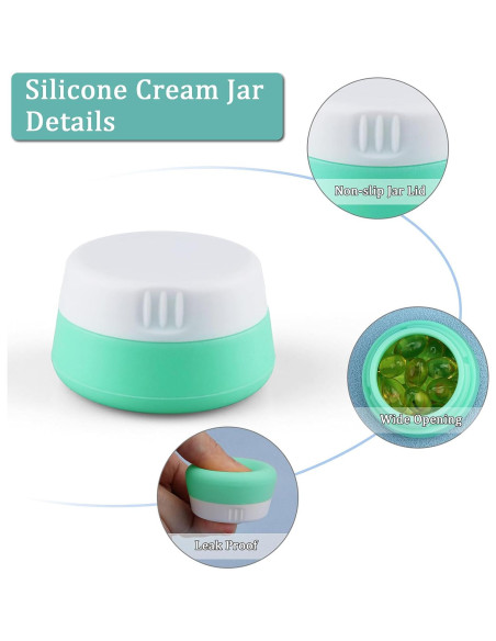 Set de Contenedores de Viaje Kitchen GIMS 3pcs Silicona 20ml Set de Contenedores de Viaje Kitchen GIMS 3pcs Silicona 20ml