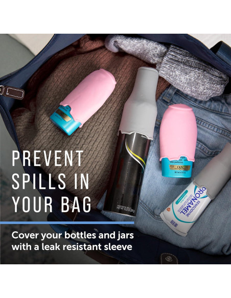 Fundas de Viaje a Prueba de Fugas Maplefield - 4 Unidades Rosa Fundas de Viaje a Prueba de Fugas Maplefield - 4 Unidades Rosa