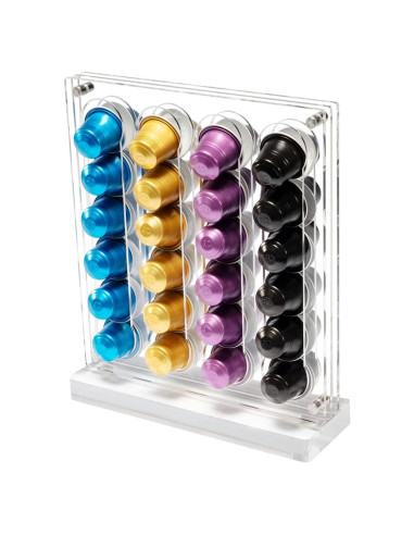 Soporte Acrílico Magnético DuvinDD para 40 Cápsulas Nespresso