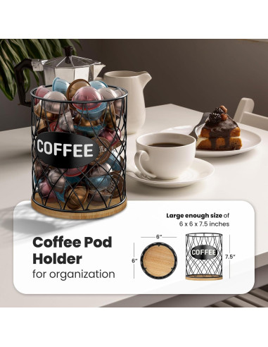 Soporte para cápsulas de café ADDFIT HOUSE - Organizador de 80 unidades