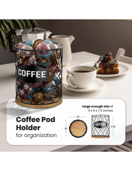 Soporte para cápsulas de café ADDFIT HOUSE - Organizador de 80 unidades Soporte para cápsulas de café ADDFIT HOUSE - Organizador de 80 unidades
