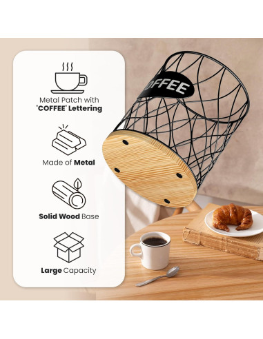 Soporte para cápsulas de café ADDFIT HOUSE - Organizador de 80 unidades