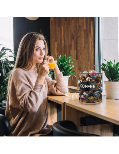 Soporte para cápsulas de café ADDFIT HOUSE - Organizador de 80 unidades