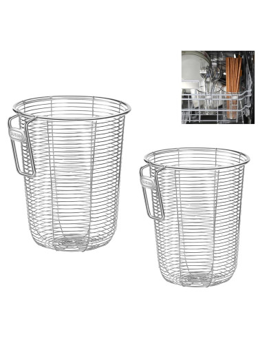 Cesta de Cubiertos Organizador Acero Inoxidable ZECNG 2 Pcs