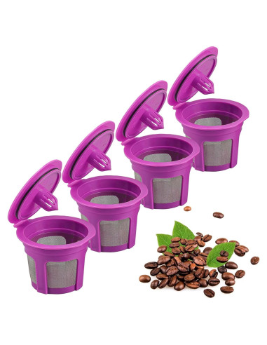 Paquete de 4 Filtros de Café Reutilizables Irmidi para Keurig
