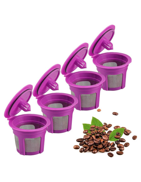 Paquete de 4 Filtros de Café Reutilizables Irmidi para Keurig Paquete de 4 Filtros de Café Reutilizables Irmidi para Keurig