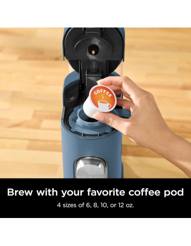 Cafetera Ninja PB041BL 1 Porción Azul 56 oz, Molido y Cápsulas