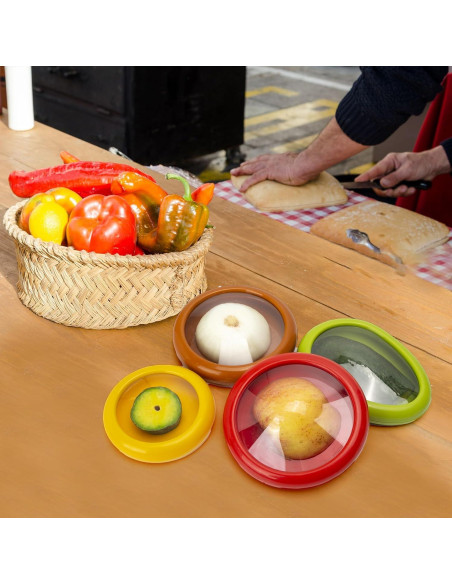 Juego de 4 Contenedores de Almacenamiento BuleVina para Frutas y Verduras Juego de 4 Contenedores de Almacenamiento BuleVina para Frutas y Verduras