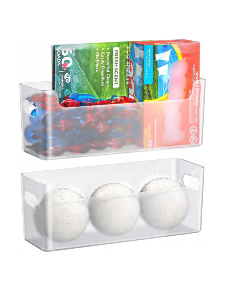 Organizador de Lavandería TOWARDFUN 2 Pcs Transparente Organizador de Lavandería TOWARDFUN 2 Pcs Transparente