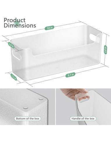 Organizador de Lavandería TOWARDFUN 2 Pcs Transparente
