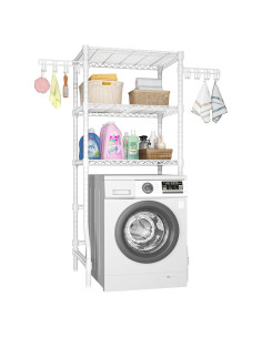 Estante de Lavandería Ulif U8 Mediano Blanco 82x44x193 cm