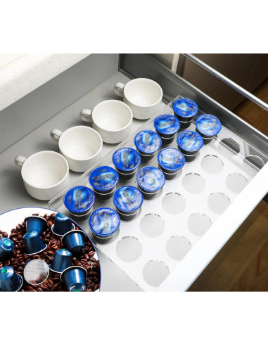 Organizador de Cajones Kamehame para 24 Cápsulas de Café