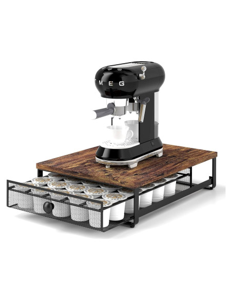 Cajón de Almacenamiento para Cápsulas de Café FERRIVISTA Marrón Cajón de Almacenamiento para Cápsulas de Café FERRIVISTA Marrón