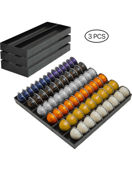 Soporte de Almacenamiento para Cápsulas Nespresso TelKeen - 3 Paquetes Soporte de Almacenamiento para Cápsulas Nespresso TelKeen - 3 Paquetes