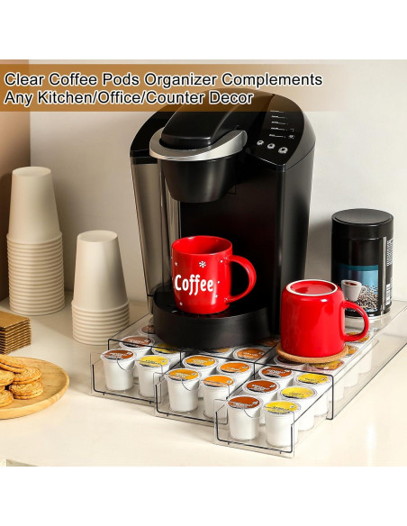 Organizador de cápsulas de café AOZITA para K-Cup - 36 unidades Organizador de cápsulas de café AOZITA para K-Cup - 36 unidades